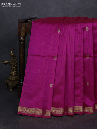 Maheshwari silk cotton saree pink with zari woven buttas and zari woven border
