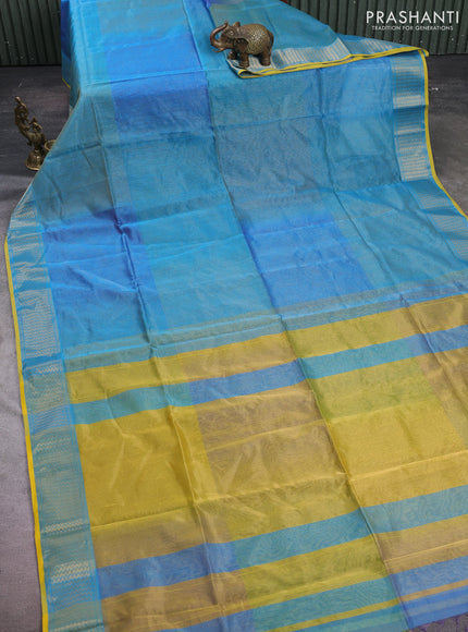 Maheshwari silk cotton saree muliti colour and mustard yellow with allover small zari checked pattern and zari woven border