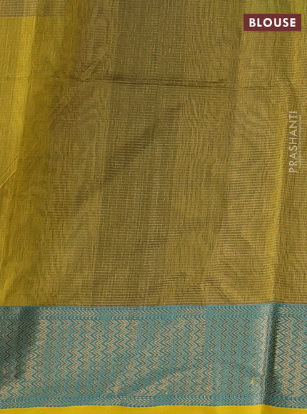 Maheshwari silk cotton saree muliti colour and mustard yellow with allover small zari checked pattern and zari woven border