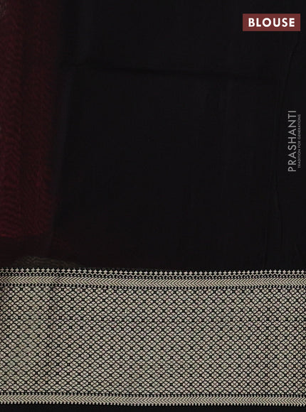Maheshwari silk cotton saree maroon with thread woven buttas and thread woven border