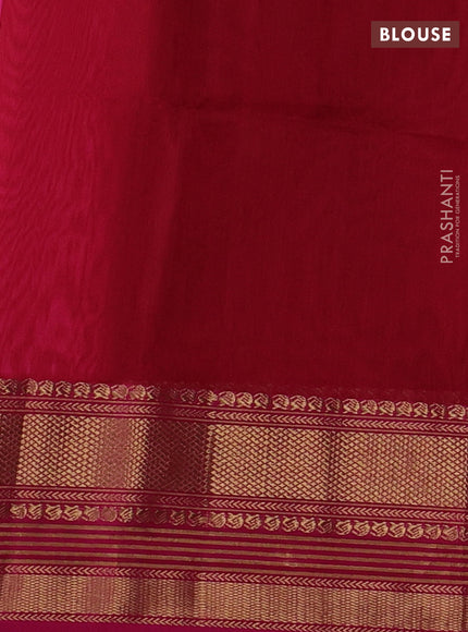 Maheshwari silk cotton saree pink with zari woven buttas and zari woven border
