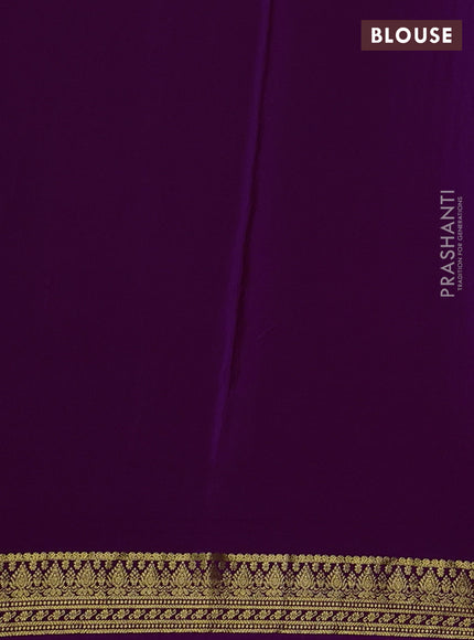Pure mysore silk saree purple with allover zari woven 1000 buttas and zari woven border