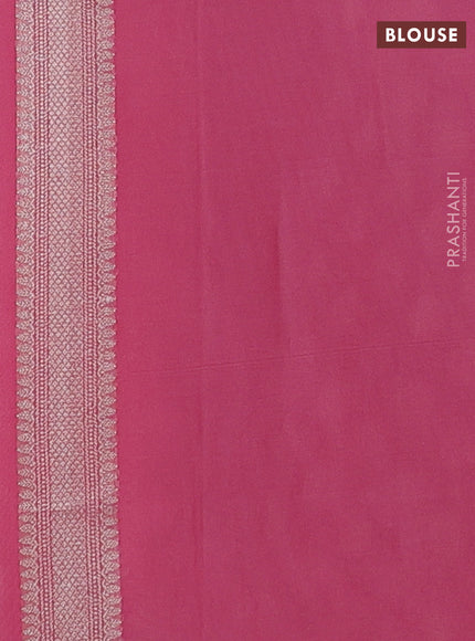 Banarasi silk cotton saree peach pink with allover thread & zari woven buttas and thread & zari woven border