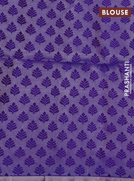 Violet Pure Soft Silk Saree