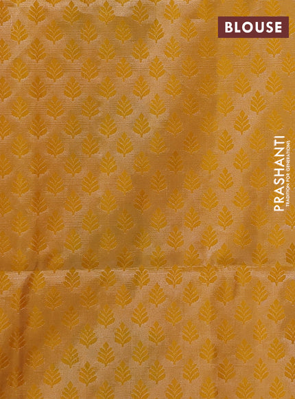 Mustard Yellow Pure Soft Silk Saree