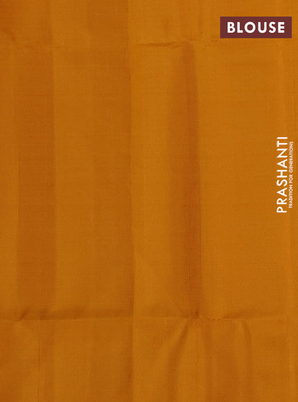 Pink & Mustard Yellow Pure Soft Silk Saree - Checks