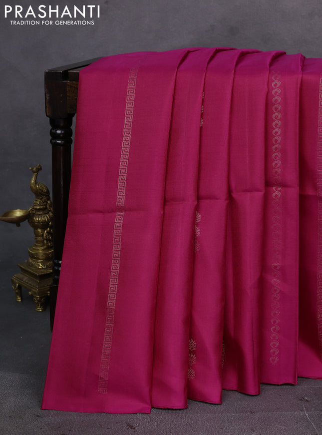 Pink Pure Soft Silk Saree - Weaves