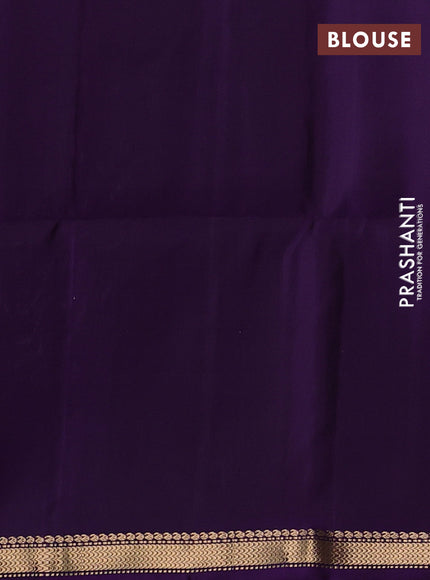 Pastel Purple & Purple Pure Soft Silk Saree - Buttas