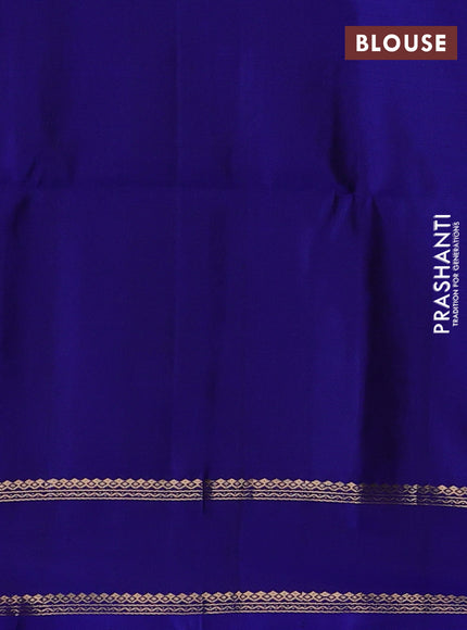 Blue Pure Soft Silk Saree