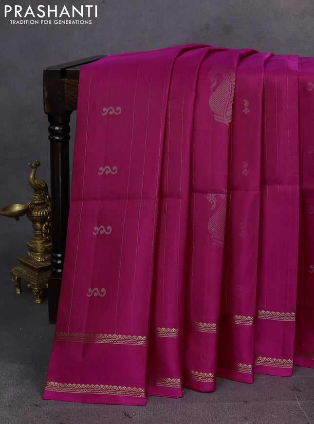 Pink Pure Soft Silk Saree