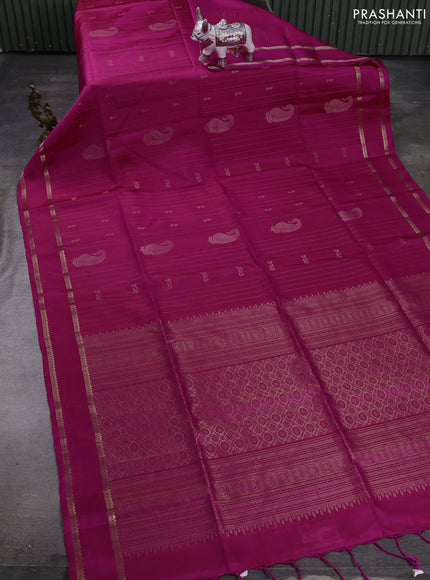 Pink Pure Soft Silk Saree