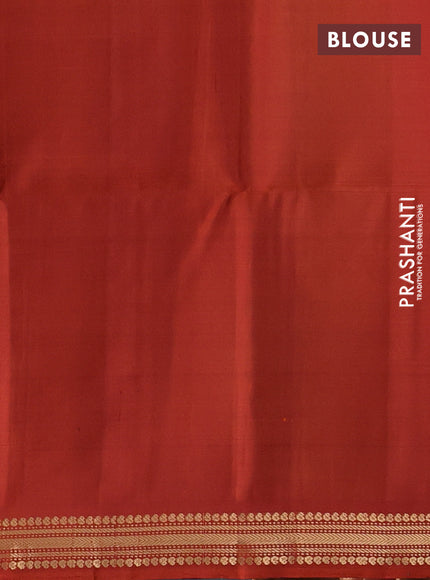 Maroon & Rust Pure Soft Silk Saree - Buttas