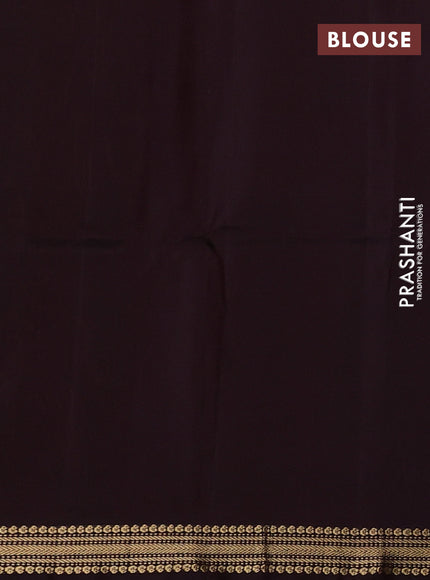 Rust & Wine  Pure Soft Silk Saree - Buttas