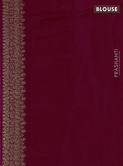 Pink Banarasi Semi Raw Silk Saree - Butta style