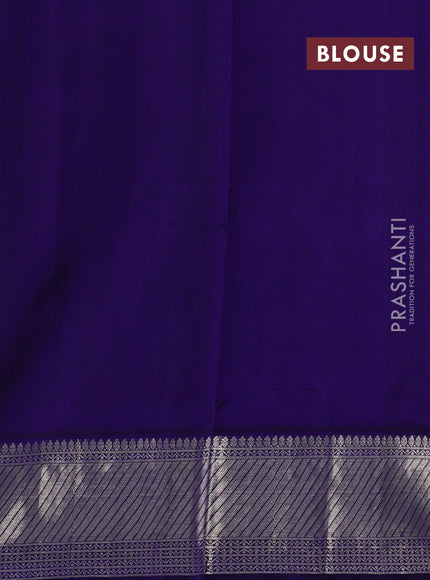 Violet Venkatagiri Silk - Zari Buttas