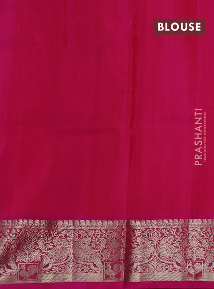 Orange Venkatagiri Silk - Zari Buttas
