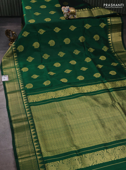 Green Venkatagiri Silk - Zari Buttas