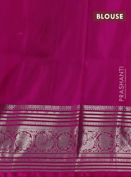 Purple & Pink Venkatagiri Silk - Zari Buttas
