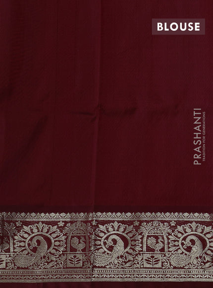 Maroon Venkatagiri Silk - Zari Buttas