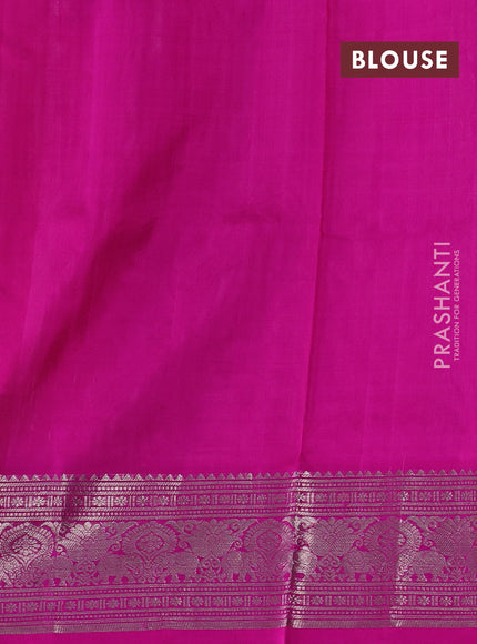 Light Pink & Pink Venkatagiri Silk - Zari Weaves