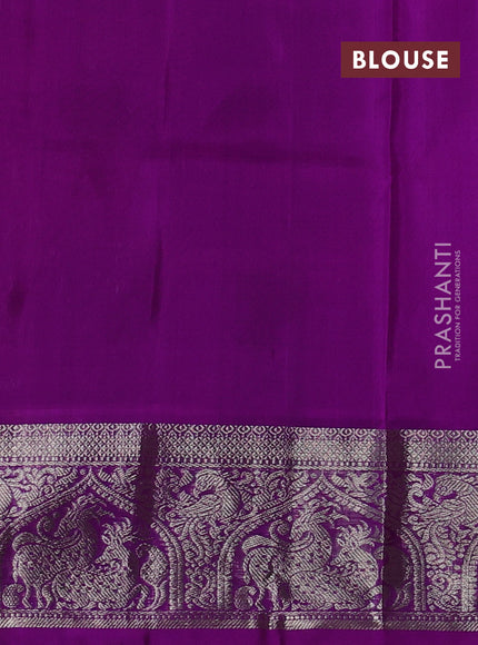 Pastel Purple & Purple Venkatagiri Silk - Zari Buttas