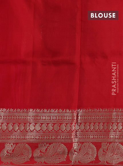 Pink & Red Venkatagiri Silk - Zari Buttas