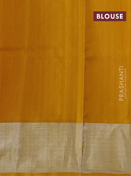 Red & Mustard Yellow Venkatagiri Silk - Zari Buttas
