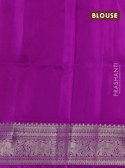 Pastel Purple & Purple Venkatagiri Silk - Zari Buttas