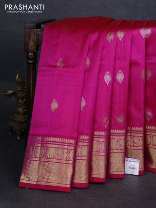 Pink Venkatagiri Silk - Zari Buttas