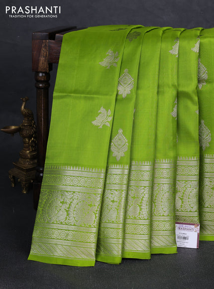 Light Green Venkatagiri Silk - Zari Buttas