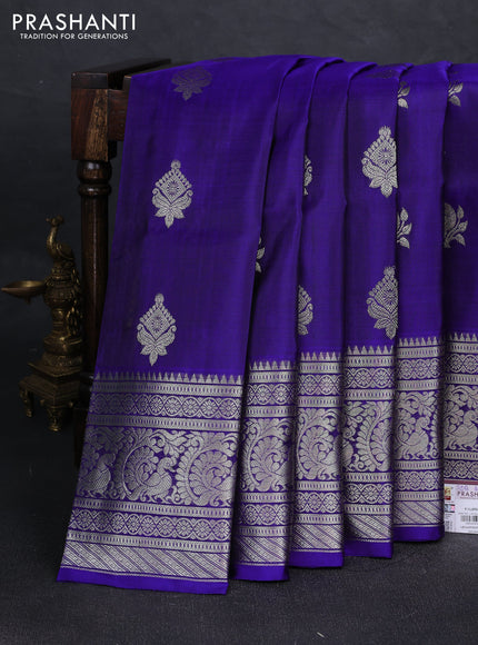 Violet Venkatagiri Silk - Zari Buttas