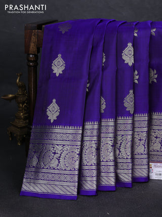 Violet Venkatagiri Silk - Zari Buttas