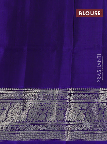 Violet Venkatagiri Silk - Zari Buttas