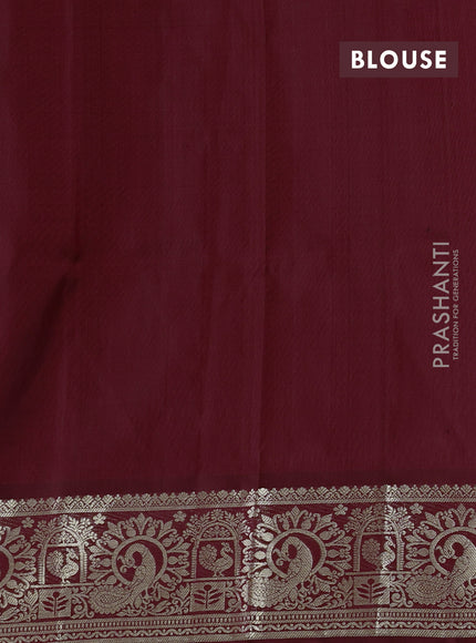 Maroon Venkatagiri Silk - Zari Buttas