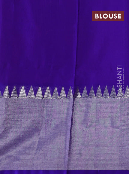 Candy Pink & Purple Venkatagiri Silk - Zari Buttas