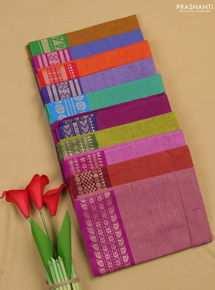Chettinad cotton blouse bit assorted colours & design and pack of 10