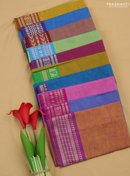 Chettinad cotton blouse bit assorted colours & design and pack of 10