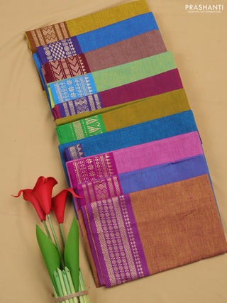 Chettinad cotton blouse bit assorted colours & design and pack of 10
