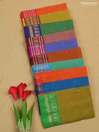 Chettinad cotton blouse bit assorted colours & design and pack of 10