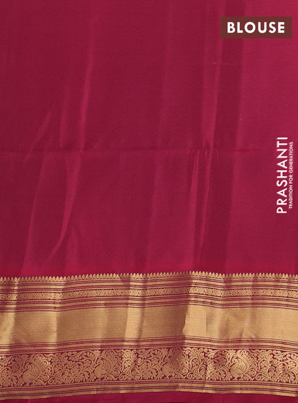 Pastel Pink & Dark Pink Kanchipuram Soft Silk Sarees - Buttas