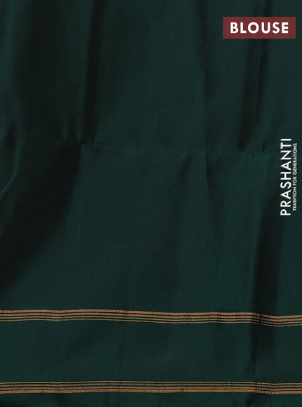 Mauve Pink & Green Kanchipuram Soft Silk Sarees - Buttas