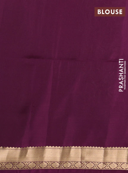 Pastel Pink & Wine Buttas Kanchipuram Soft Silk Sarees - Buttas