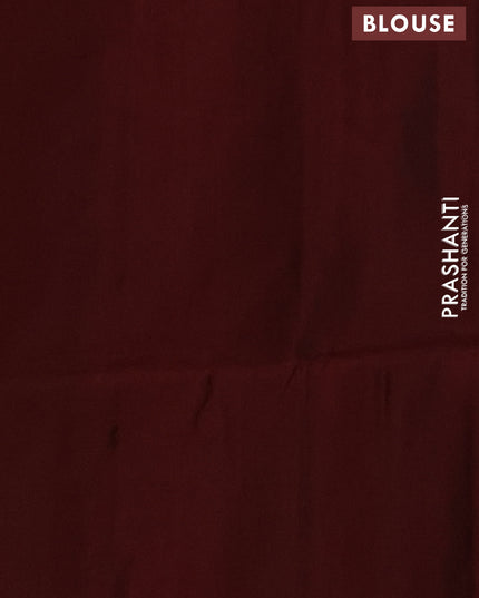 Bottle Green & Maroon Kanchipuram Soft Silk Sarees - Buttas