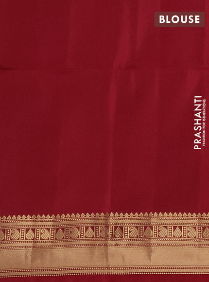 Violet & Dark Pink Kanchipuram Soft Silk Sarees - Buttas
