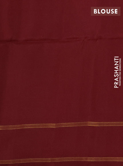Rust Shade & Maroon Kanchipuram Soft Silk Sarees - Buttas