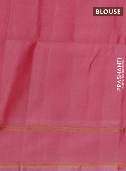 Pink & Light Pink Kanchipuram Soft Silk Sarees - Buttas