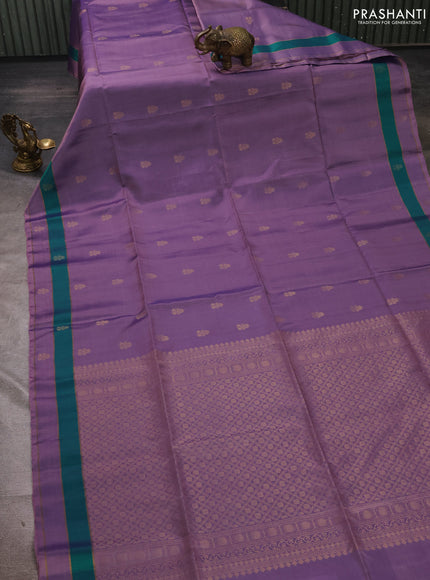 Lavender Shade &  Kanchipuram Soft Silk Sarees - Buttas