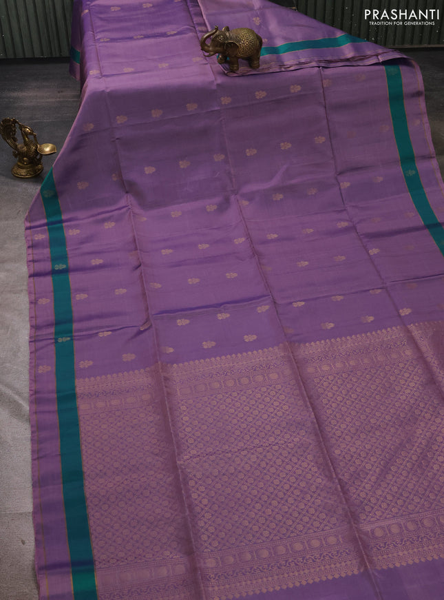 Lavender Shade &  Kanchipuram Soft Silk Sarees - Buttas