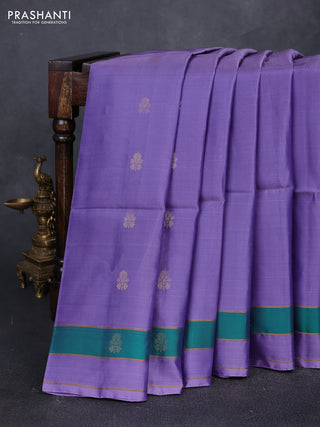 Lavender &  Kanchipuram Soft Silk Sarees - Buttas