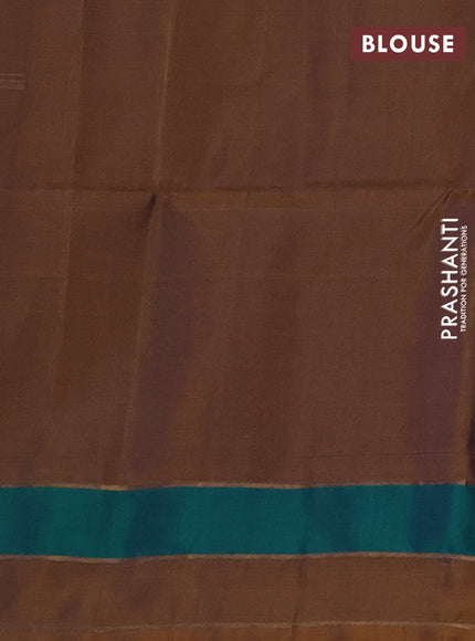 Dual Shade Of Dark Mustard &  Kanchipuram Soft Silk Sarees - Buttas